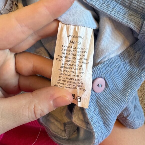 Vintage Baby Kids Corduroy Light Blue Overalls Christmas Infant - Picture 10 of 10